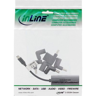 InLine® Notebook Netzteil zu USB-C 7-in-1 Lade-Set  (Produktbild 5)
