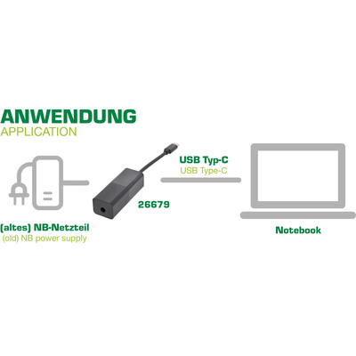 InLine Notebook Netzteil zu USB Typ-C 7-in-1 Lade-Set  (Produktbild 5)