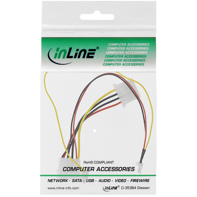 InLine® Lüfter Adapterkabel, 12V zu 7V, mit Tachosignal (Produktbild 11)