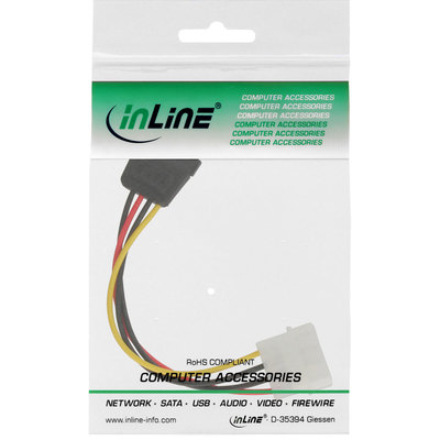 InLine® SATA Stromadapterkabel, 1x 13,34cm (5,25) Buchse an 15pol SATA Stecker, 0,15m (Produktbild 11)