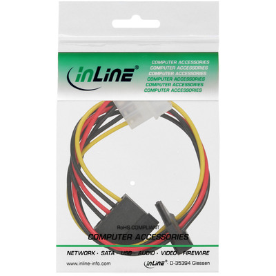 InLine® Strom Kabel intern, 1x 13,34cm (5,25) an 2x 15pol SATA, 0,3m (Produktbild 11)