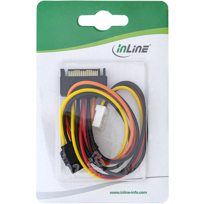 InLine® SATA Stromadapterkabel, SATA Buchse an SATA Stecker + 8,89cm (3,5) Stecker (Produktbild 11)