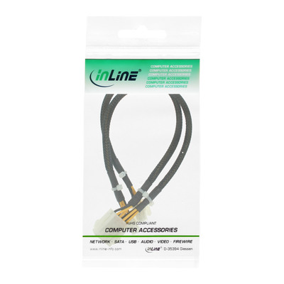 InLine® Strom Verlängerung intern, 2x4pol Stecker zu 8pol Buchse, Mainboard, 0,3m (Produktbild 11)