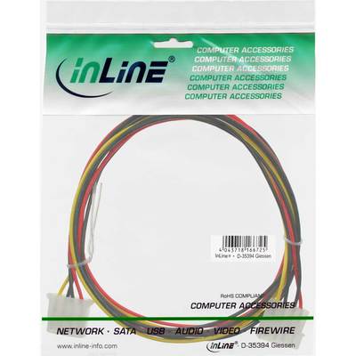 InLine® Strom Verlängerung intern, 13,34cm (5,25) 4pol Stecker / Buchse, 1m (Produktbild 11)