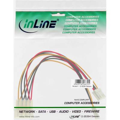 InLine Strom Y-Kabel intern, 1x 13,34cm (5,25) an 2x 8,89cm (3,5) (Produktbild 11)