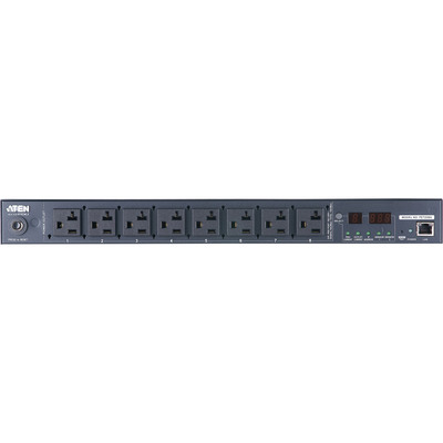 ATEN PE7208G Stromverteilung eco PDU, 7 Ausgänge C13 + 1x C19, Ausgangsmessfunktion, max. 16A, 1HE (Produktbild 3)