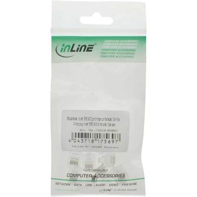InLine® Modularstecker, 6P6C RJ12 zum Crimpen auf Flachkabel, 10er Pack (Produktbild 11)