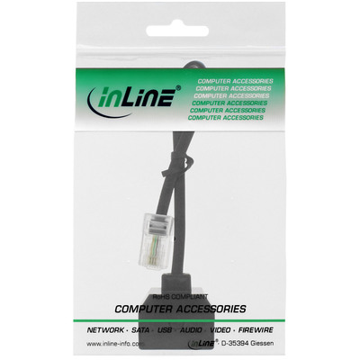 InLine® ISDN Verteiler 1x RJ45 St an 2x RJ45 Bu, (8P4C) mit 15cm Kabel, ohne Endwiderstände (Produktbild 11)
