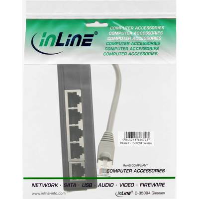 InLine® ISDN Verteiler, 5x RJ45 Buchse, 15cm Kabel, mit Endwiderständen (Produktbild 11)