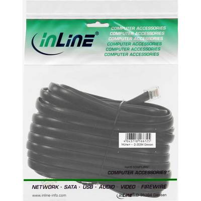 InLine Modularkabel RJ12, Stecker / Stecker, 6adrig, 6P6C, 15m (Produktbild 11)
