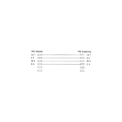 InLine TAE-F Verlängerung, TAE-F Stecker / Buchse, 6m (Produktbild 2)