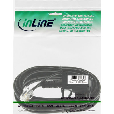 InLine® TAE-F Kabel, 6polig/4adrig, für Import, TAE-F Stecker an RJ11 Stecker, 3m (Produktbild 11)