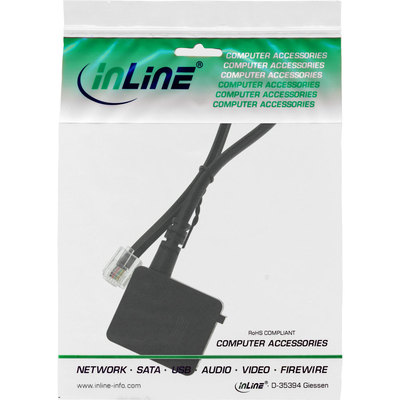 InLine® TAE Adapterkabel, RJ11 Stecker auf TAE-F Buchse, 0,2m (Produktbild 11)