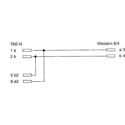 InLine® TAE-N Anschlußkabel, gebrückt, 6m (Produktbild 2)