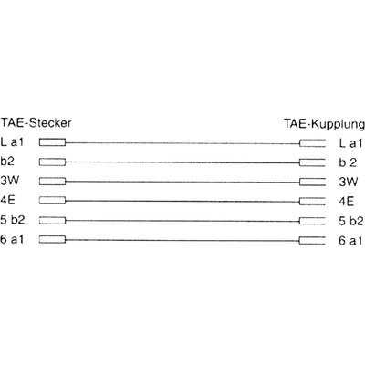 InLine TAE-N Verlängerung, TAE-N Stecker / Buchse, 10m (Produktbild 2)