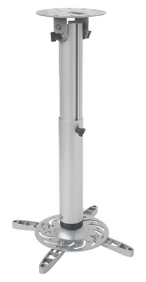 Profi Deckenhalterung für Beamer -- ausziehbar, 50-77cm, Silber, ICA-PM-104M (Produktbild 1)
