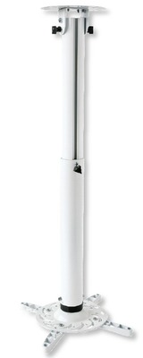 Profi Deckenhalterung für Beamer -- ausziehbar, 500-770 mm, Weiß, ICA-PM-104MW (Produktbild 1)