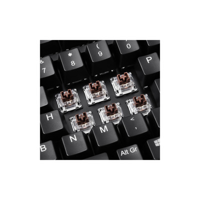 Perixx PERIBOARD-522 US B, kabelgebundene Tastatur mit Trackball, US Layout, schwarz (Produktbild 3)