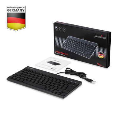 Perixx PERIBOARD-326 DE, Beleuchtete USB-Tastatur, kabelgebunden, schwarz (Produktbild 11)