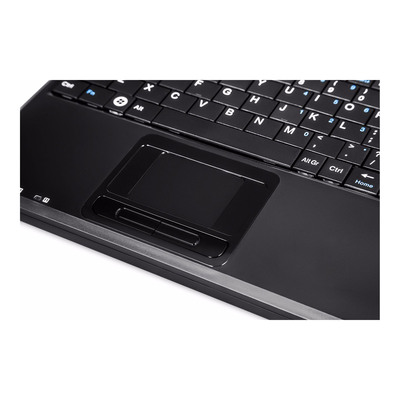 Perixx PERIBOARD-510 H PLUS FR, Mini USB-Tastatur, Touchpad, Hub, schwarz (Produktbild 2)