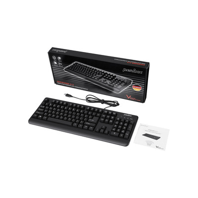 Perixx PERIBOARD-517 DE, Wasser- und staubdichte USB-Tastatur, IP65, schwarz (Produktbild 11)