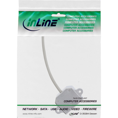 InLine® ISDN Port-Doppler, 1x RJ45 Stecker an 2x RJ45 Buchse, mit Kabel (Produktbild 3)
