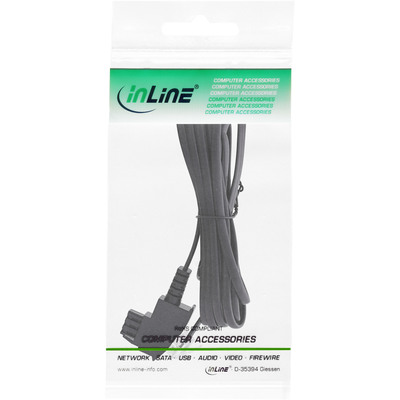 InLine® TAE-F Kabel für DSL Splitter, TAE-F ST an Western 6/2 DEC ST, 6m (Produktbild 2)