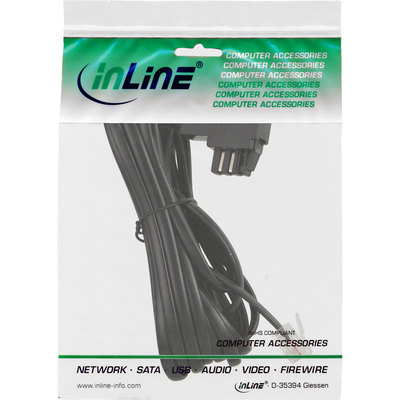 InLine® TAE-N Anschlusskabel, gebrückt, 3m (Produktbild 3)