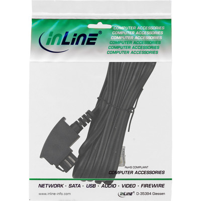 InLine® TAE-N Anschlusskabel, TAE-N zu RJ11 (6P4C), 1m (Produktbild 3)