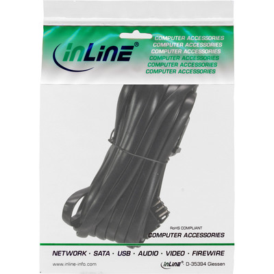 InLine® TAE-N Verlängerung, TAE-N Stecker / Buchse, 10m (Produktbild 3)