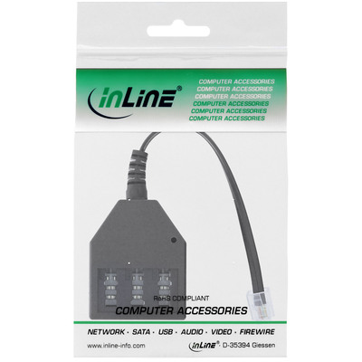 InLine® TAE Adapterkabel, RJ11 (6P4C) Stecker auf TAE NFN Buchse (Produktbild 2)