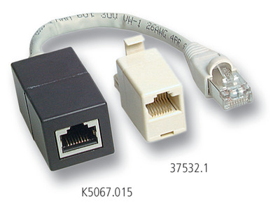 ISDN Adapter RJ45 Stecker / Buchse -- terminiert, 0,15 m, K5067.015 (Produktbild 1)