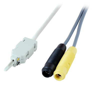 Prfschnur 2/2 2polig mit 2 Buchsen 4mm -- 2,0m, 46015.2,0 (Produktbild 1)