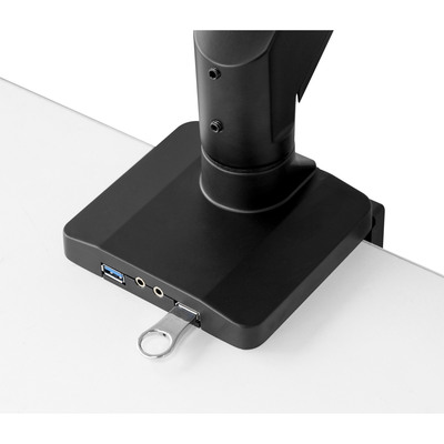 InLine® Tischhalterung mit Lifter+USB, beweglich, für 3 Monitore bis 69cm (27) (Produktbild 6)
