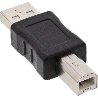 InLine® USB 2.0 Adapter, Stecker A auf Stecker B (Produktbild 2)