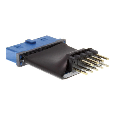 InLine® USB 3.0 zu 2.0 Adapter intern, USB 3.0 19pin auf USB 2.0 Pfostenstecker intern (Produktbild 2)