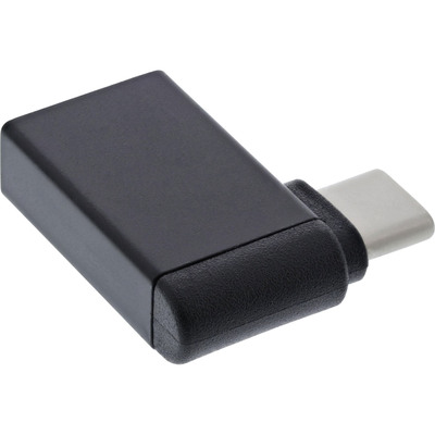InLine® USB 3.2 Gen.2 Adapter OTG, USB-C Stecker an USB A Buchse 90° gewinkelt (Produktbild 2)