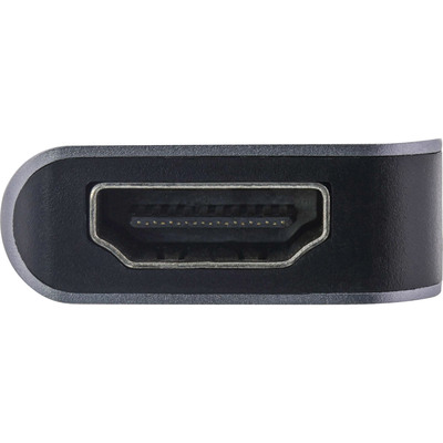 InLine® Multifunktions-Hub USB 3.2 Gen.1, 2x USB-A 5Gb/s + HDMI 4K/30Hz + USB-C PD 87W, Aluminium, grau  (Produktbild 5)