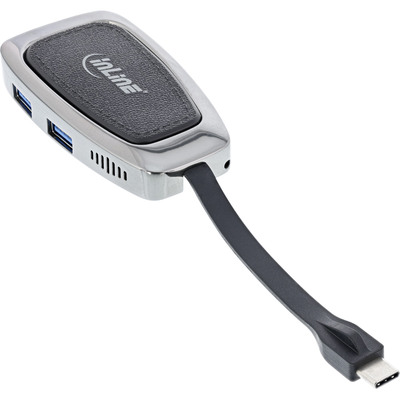 InLine® Multifunktions-Hub USB 3.2 Gen.2 USB-C (2x USB-A 10Gb/s + 1xHDMI 4K@60Hz + 1x USB-C 10Gb/s & PD 100W) (Produktbild 3)