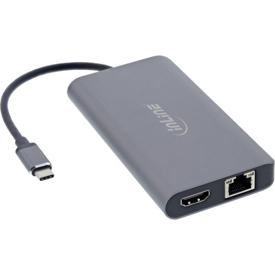 InLine® 7-in-1 USB-C Dockingstation, HDMI, DisplayPort, USB 3.2, SD-Kartenleser, PD 3.0 100W, MST (Produktbild 2)