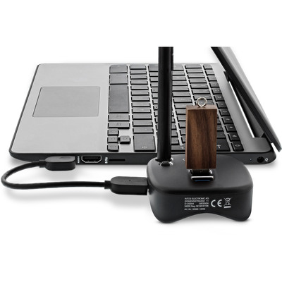 InLine® USB 3.0 Multiadapter, 2 x USB-A Gen.1, RJ45, SD/MicroSD Cardreader, schwarz (Produktbild 6)