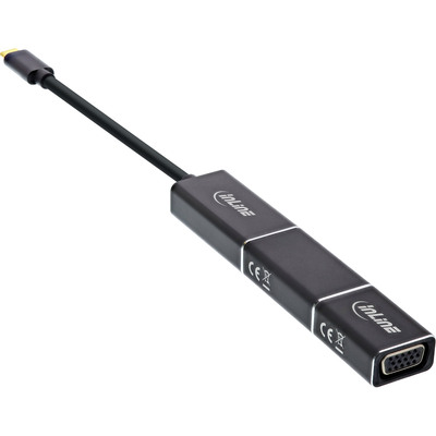 InLine® USB Display Konverter Set 6-in-1, USB-C Stecker zu DisplayPort, HDMI, VGA (DP Alt Mode), 4K/60Hz, schwarz, 0.2m (Produktbild 3)