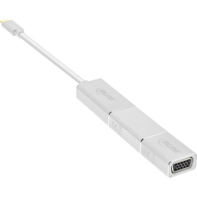 InLine® USB Display Konverter Set 6-in-1, USB-C Stecker zu DisplayPort, HDMI, VGA (DP Alt Mode), 4K/60Hz, silber, 0.2m (Produktbild 3)
