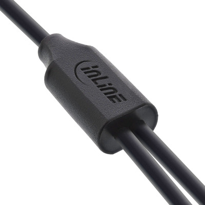 InLine® USB 2in1 Y-Ladekabel, 1x USB-A Stecker an 2x USB-C Stecker, 0,5m (Produktbild 2)