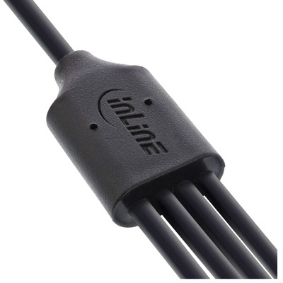 InLine® USB 4in1 Y-Ladekabel, 1x USB-A Stecker an 4x USB-C Stecker, 1m (Produktbild 2)
