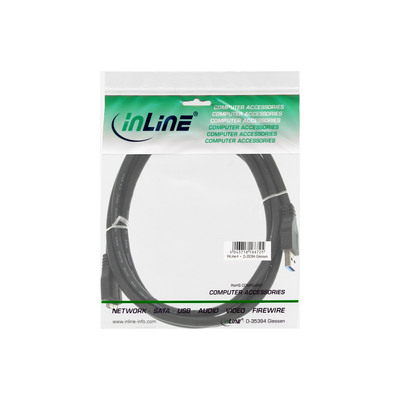 InLine® USB 3.2 Gen.1 Kabel, A an Micro B, schwarz, 0,5m (Produktbild 3)