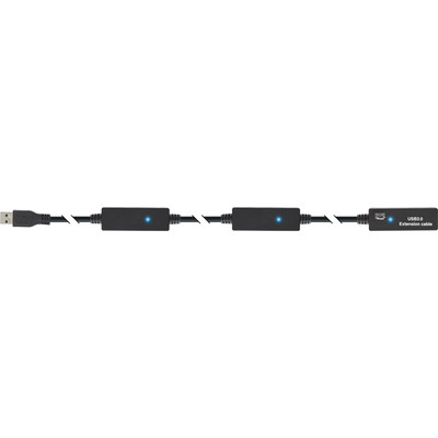 InLine® USB 3.2 Gen.1 Aktiv-Verlängerung, Stecker A an Buchse A, schwarz, 15m (Produktbild 2)