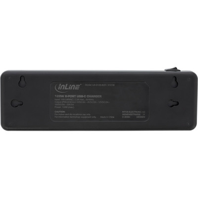 InLine® Multiport Netzteil, Ladegerät, 6x USB-C, PD 3.0, GaN, schwarz  (Produktbild 5)