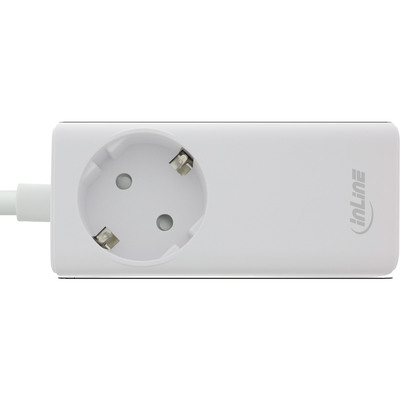 InLine® USB Netzteil, GaN Ladegerät, 2x USB-C, 1x USB-A, mit Schutzkontaktbuchse (Produktbild 3)