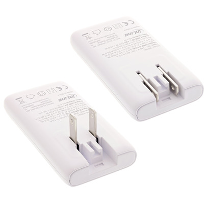 InLine® USB Netzteil Ladegerät, Dual USB-C, PD, PPS, 65W, flach, weiß (Produktbild 2)